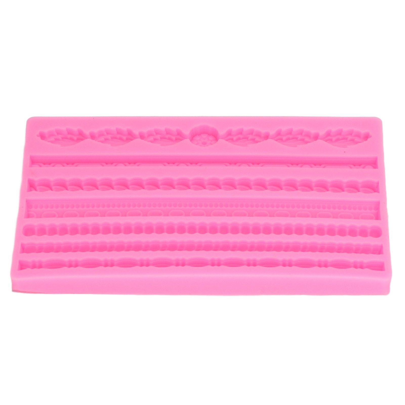 3D Pearl Knit Rope Silicone Mold Food Grade Reusable Cake Decorating Mould for view 8