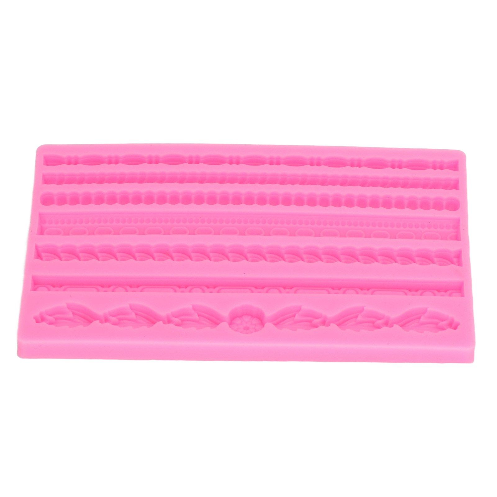 3D Pearl Knit Rope Silicone Mold Food Grade Reusable Cake Decorating Mould for view 9