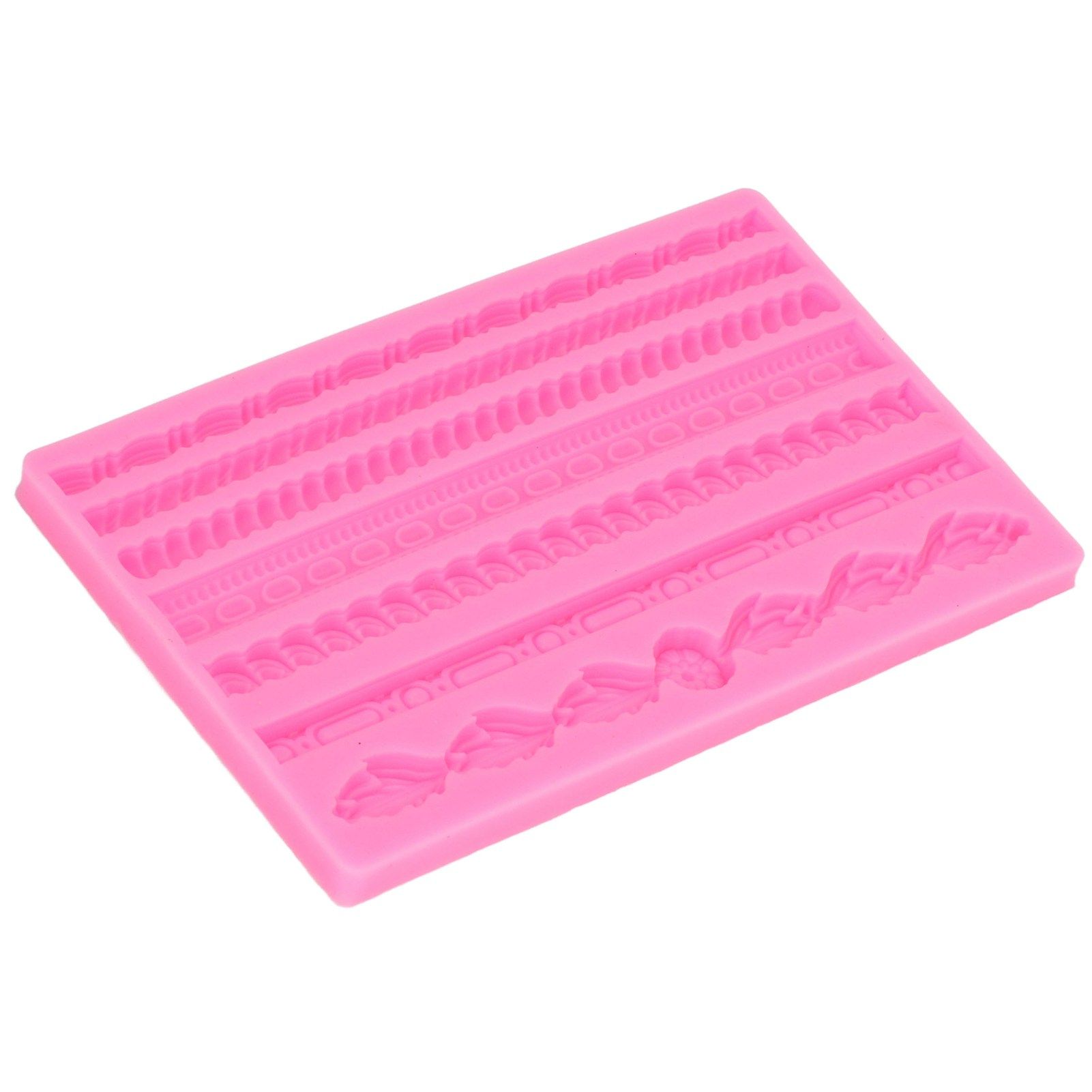 3D Pearl Knit Rope Silicone Mold Food Grade Reusable Cake Decorating Mould for view 10
