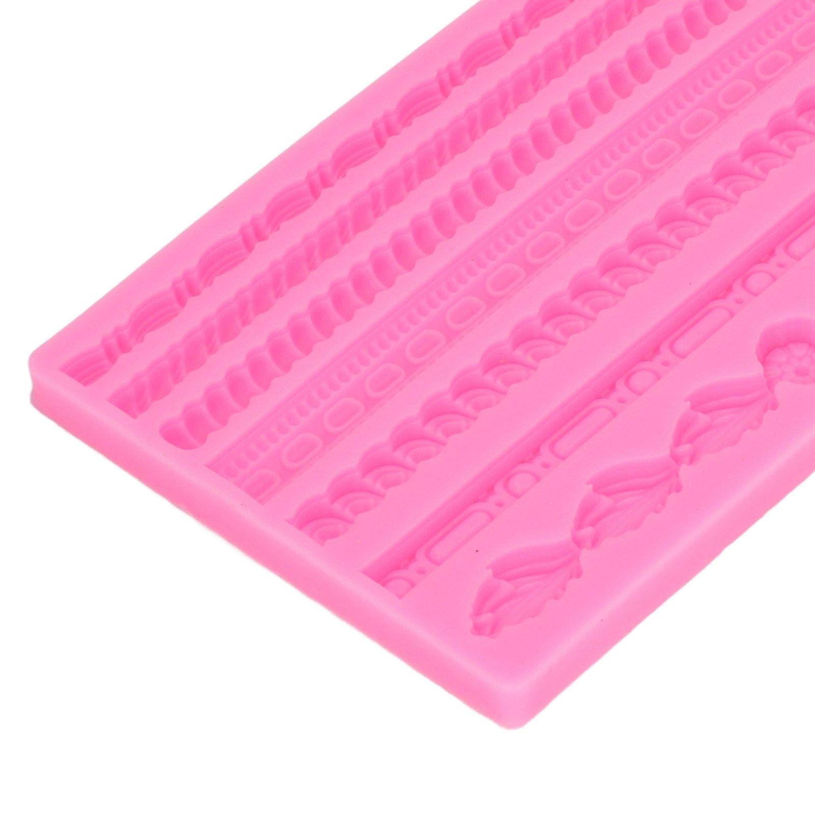 3D Pearl Knit Rope Silicone Mold Food Grade Reusable Cake Decorating Mould for view 14