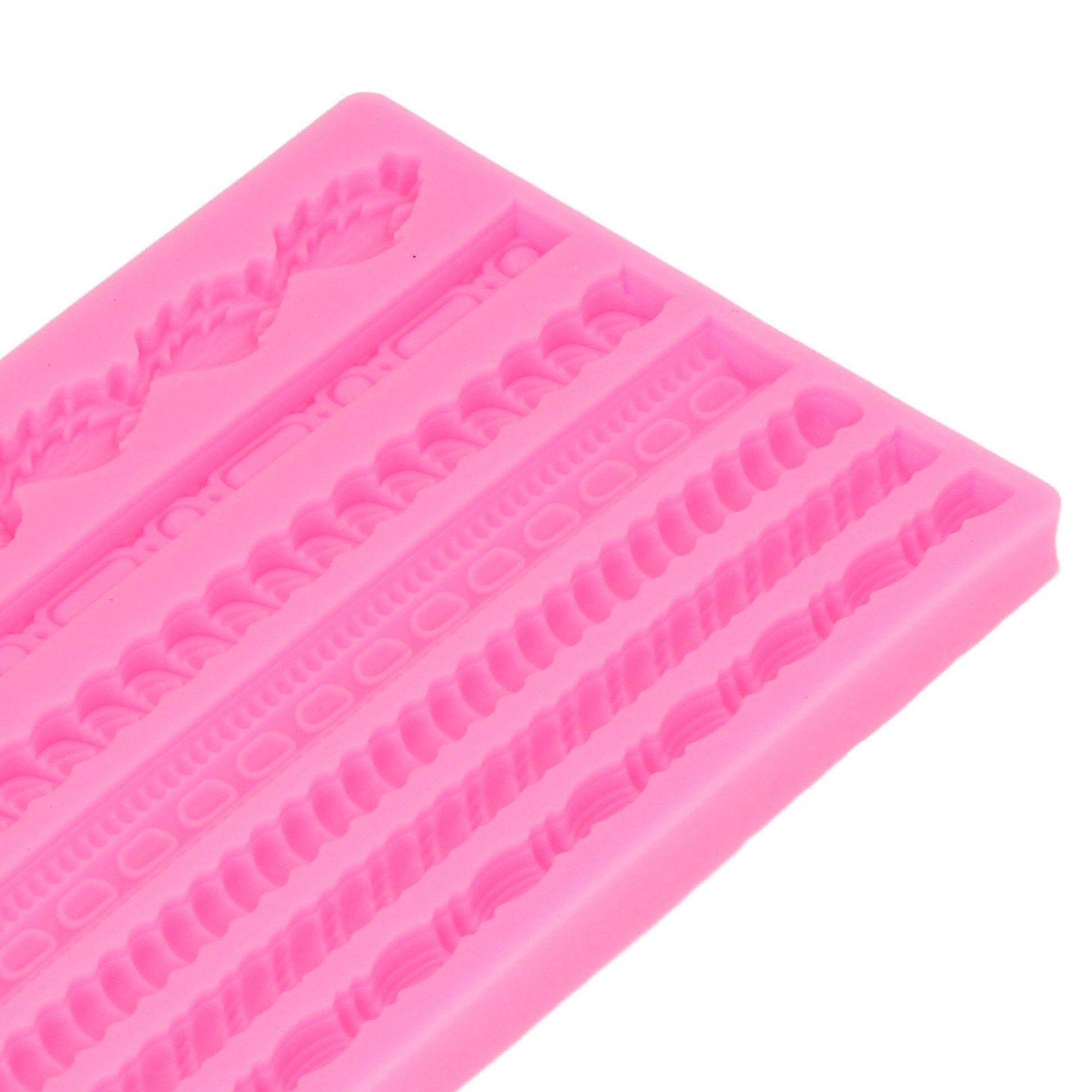 3D Pearl Knit Rope Silicone Mold Food Grade Reusable Cake Decorating Mould for view 15