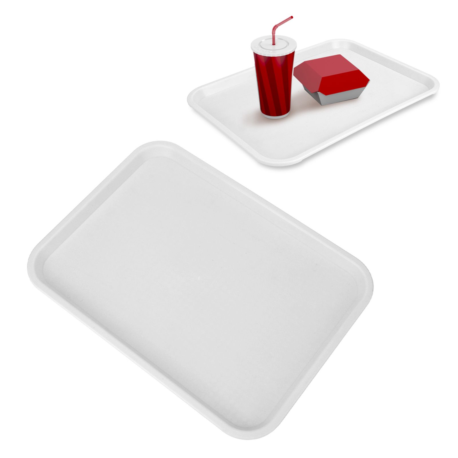 2pcs Food Tray Multifunctional Thickened Slip Resistance Chinese Fast Food view 12