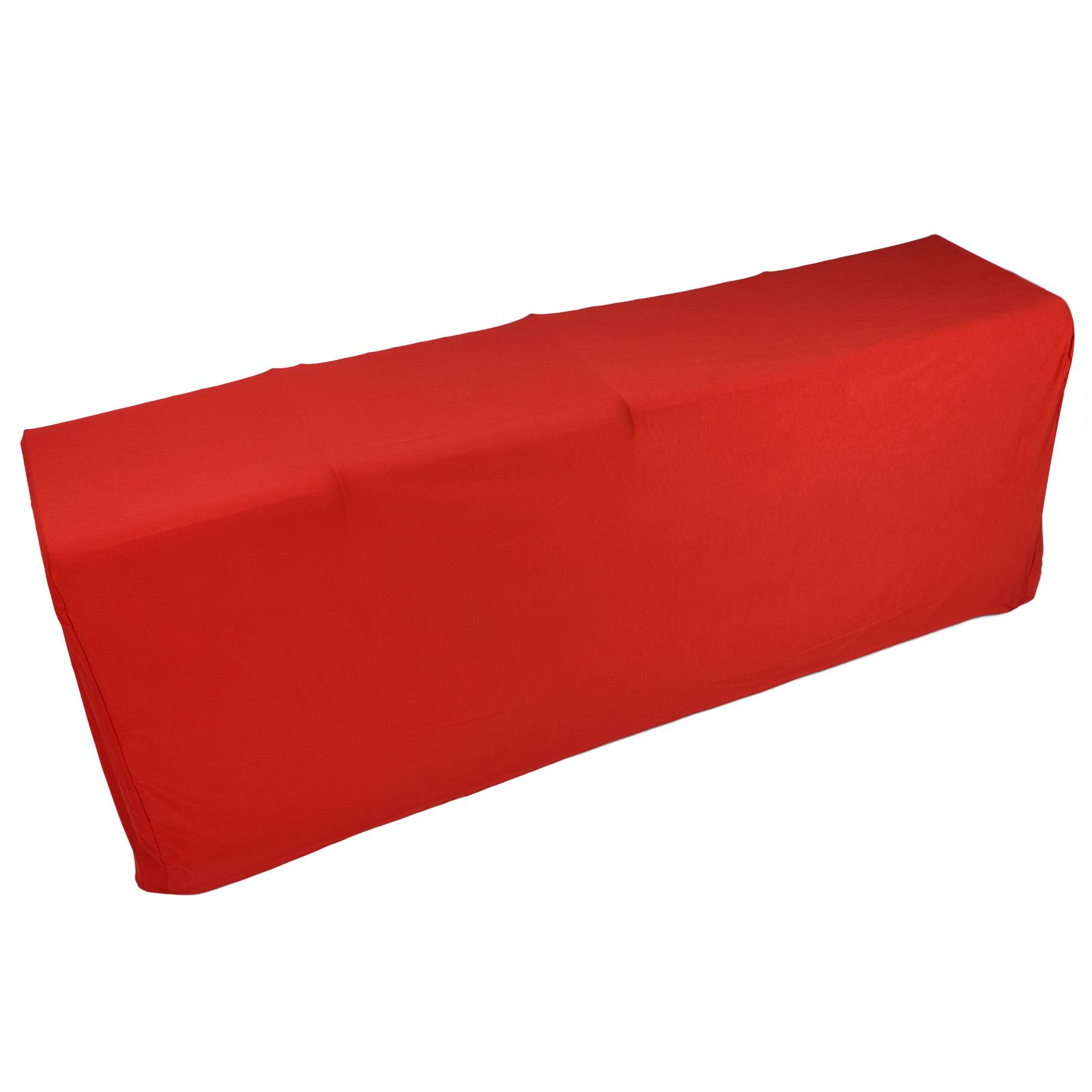 Stretch Spandex Table Cover Good Elasticity Washable Reusable Red Stretchable view 2