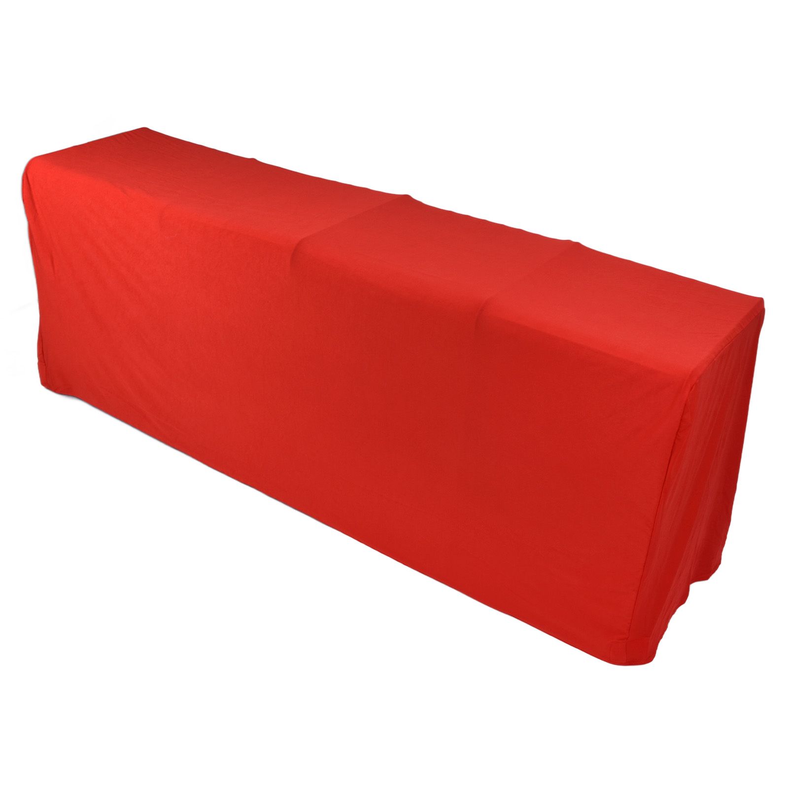 Stretch Spandex Table Cover Good Elasticity Washable Reusable Red Stretchable view 7