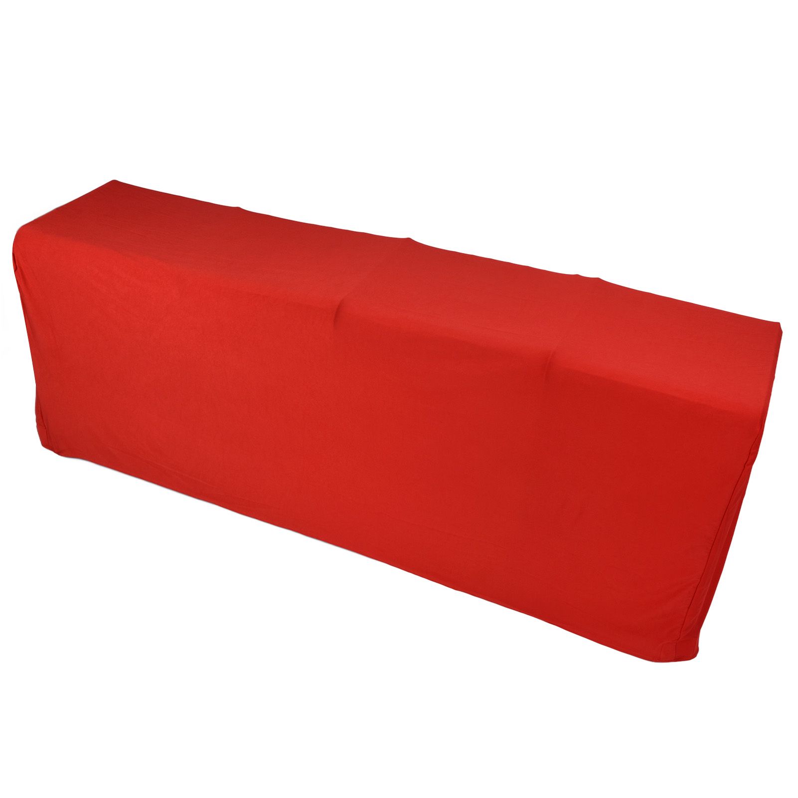 Stretch Spandex Table Cover Good Elasticity Washable Reusable Red Stretchable view 9