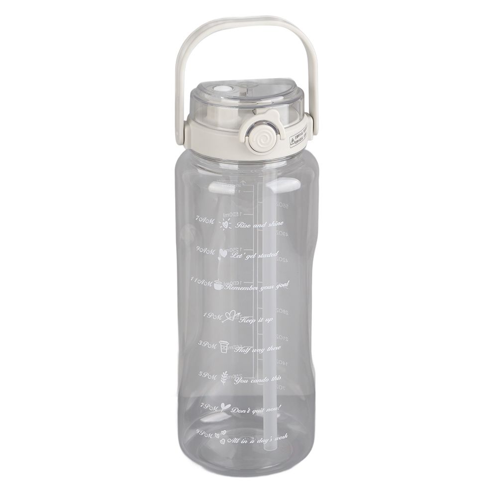 Large Water Bottle 2 Drinking Methods PC PP Material Clear Scale Portable
