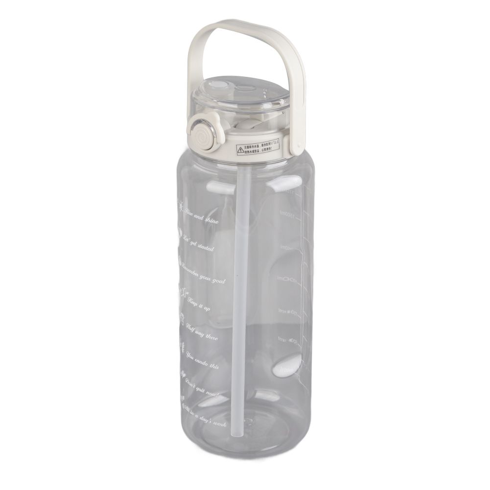 Large Water Bottle 2 Drinking Methods PC PP Material Clear Scale Portable view 2