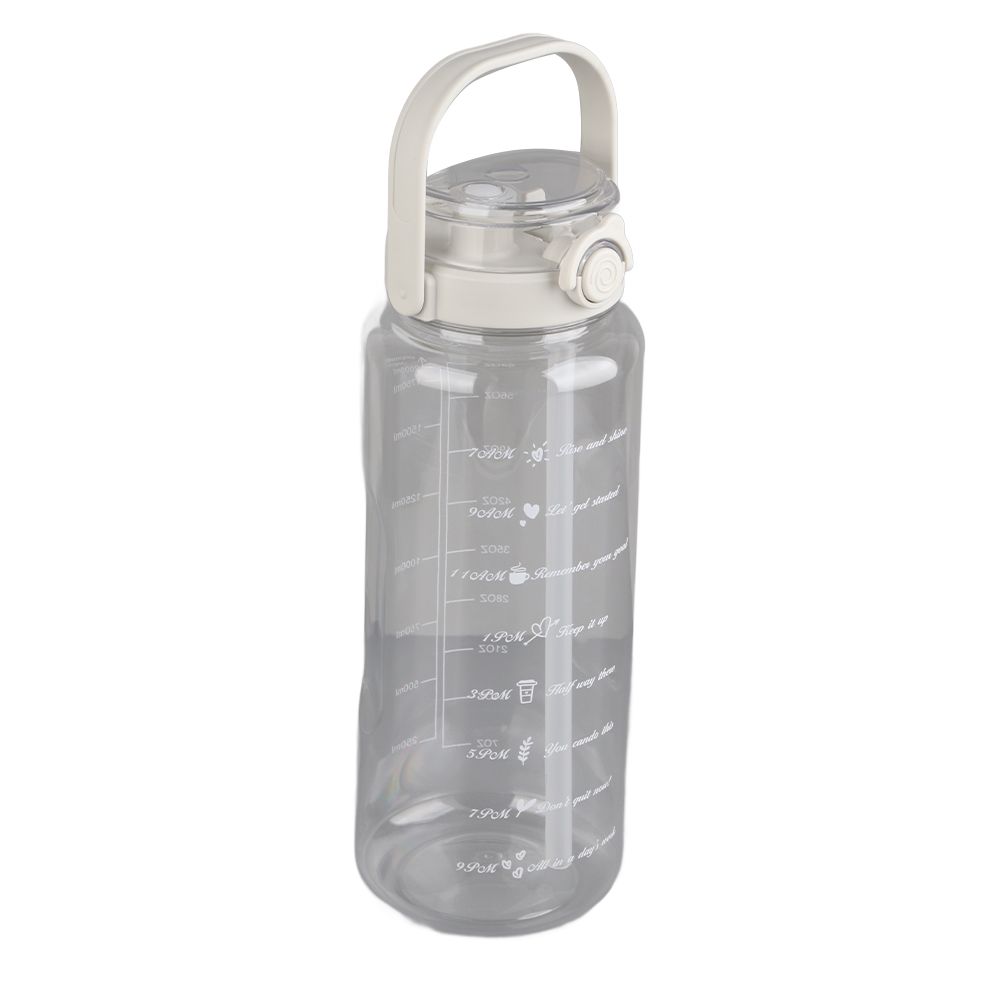 Large Water Bottle 2 Drinking Methods PC PP Material Clear Scale Portable view 3
