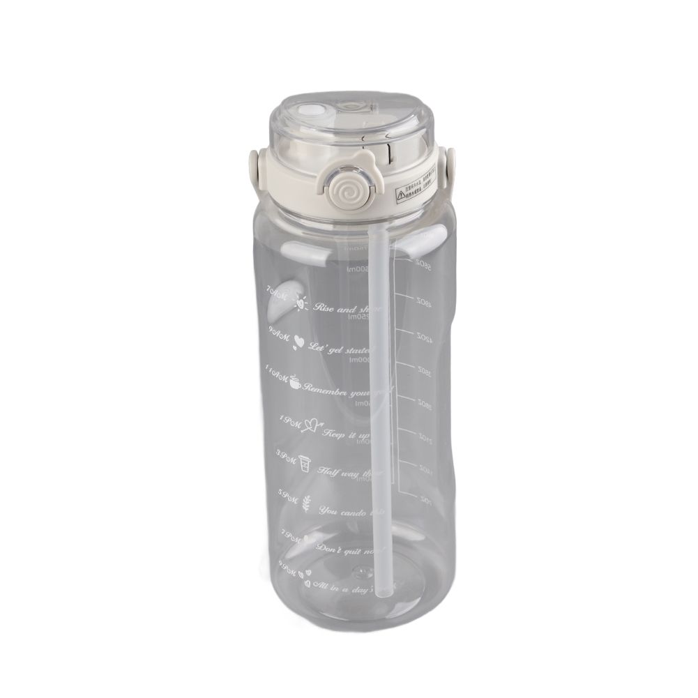 Large Water Bottle 2 Drinking Methods PC PP Material Clear Scale Portable view 5