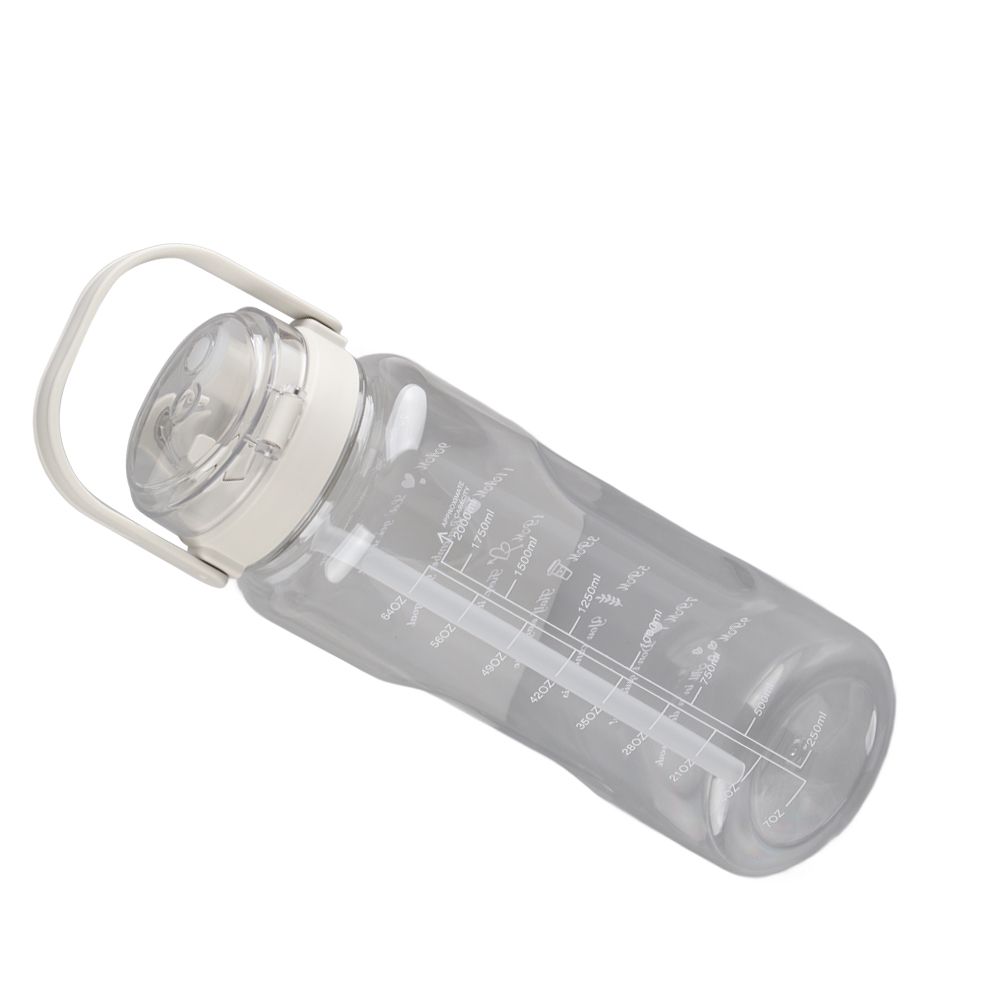 Large Water Bottle 2 Drinking Methods PC PP Material Clear Scale Portable view 8
