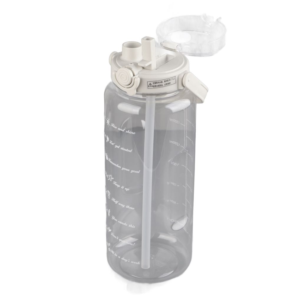 Large Water Bottle 2 Drinking Methods PC PP Material Clear Scale Portable view 9