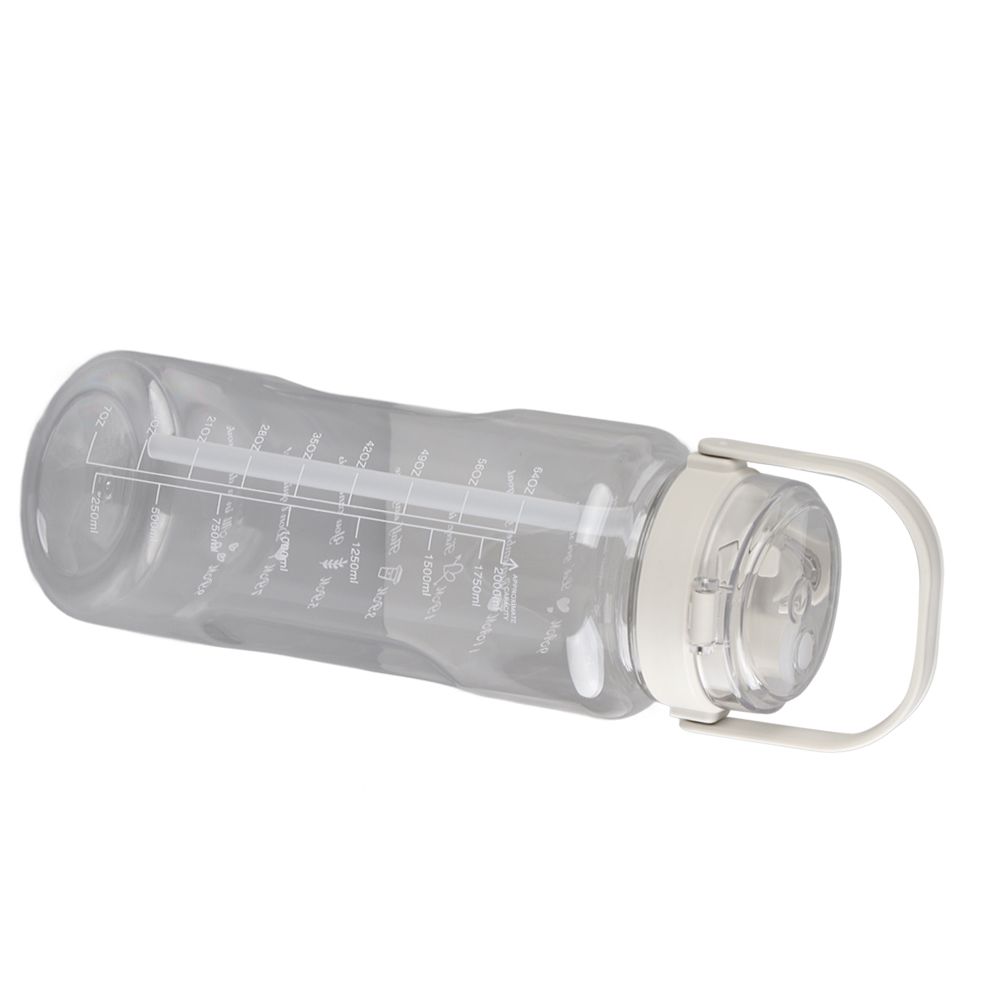 Large Water Bottle 2 Drinking Methods PC PP Material Clear Scale Portable view 10