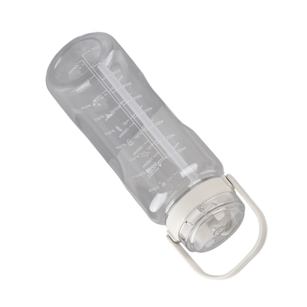 Large Water Bottle 2 Drinking Methods PC PP Material Clear Scale Portable view 11