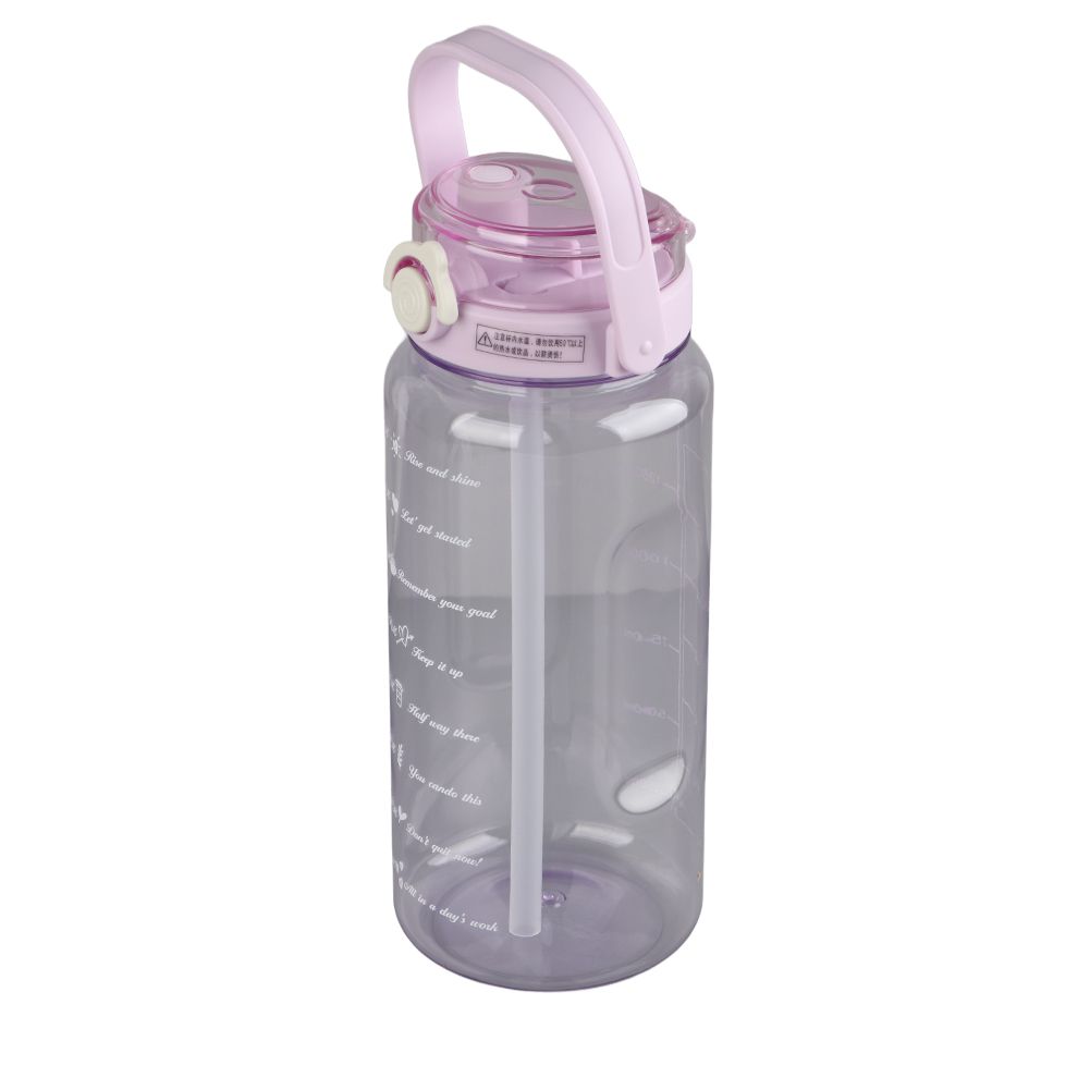 Large Water Bottle 2 Drinking Methods PC PP Material Clear Scale Portable view 2