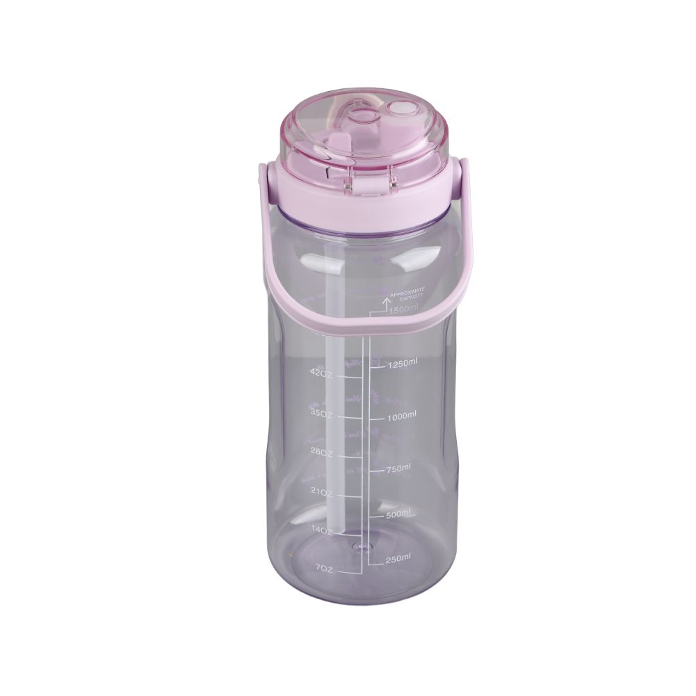Large Water Bottle 2 Drinking Methods PC PP Material Clear Scale Portable view 5