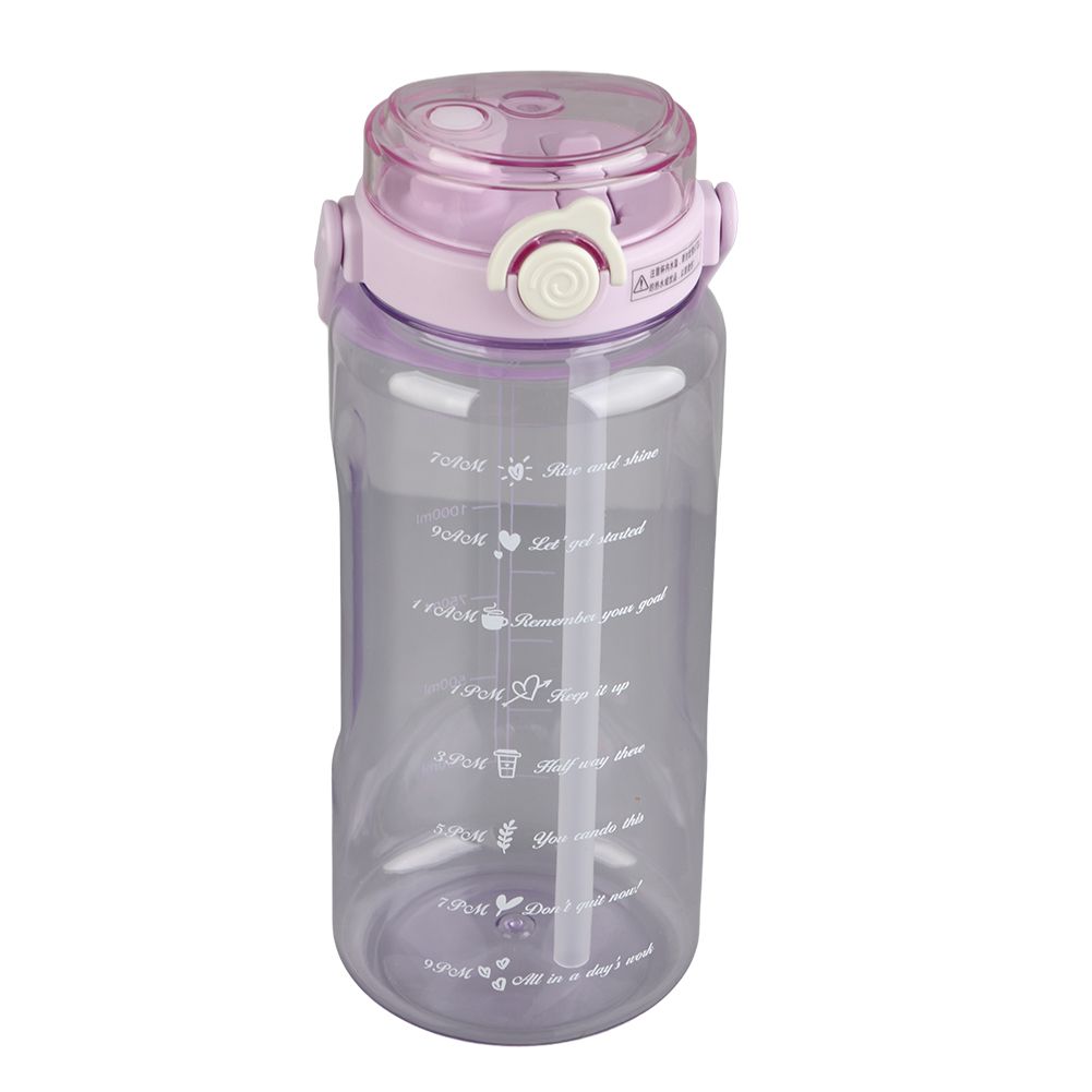 Large Water Bottle 2 Drinking Methods PC PP Material Clear Scale Portable view 6