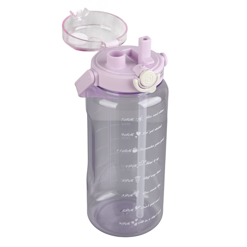 Large Water Bottle 2 Drinking Methods PC PP Material Clear Scale Portable view 7