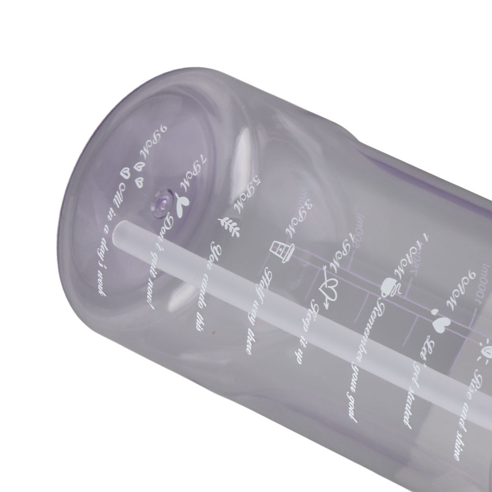 Large Water Bottle 2 Drinking Methods PC PP Material Clear Scale Portable view 10