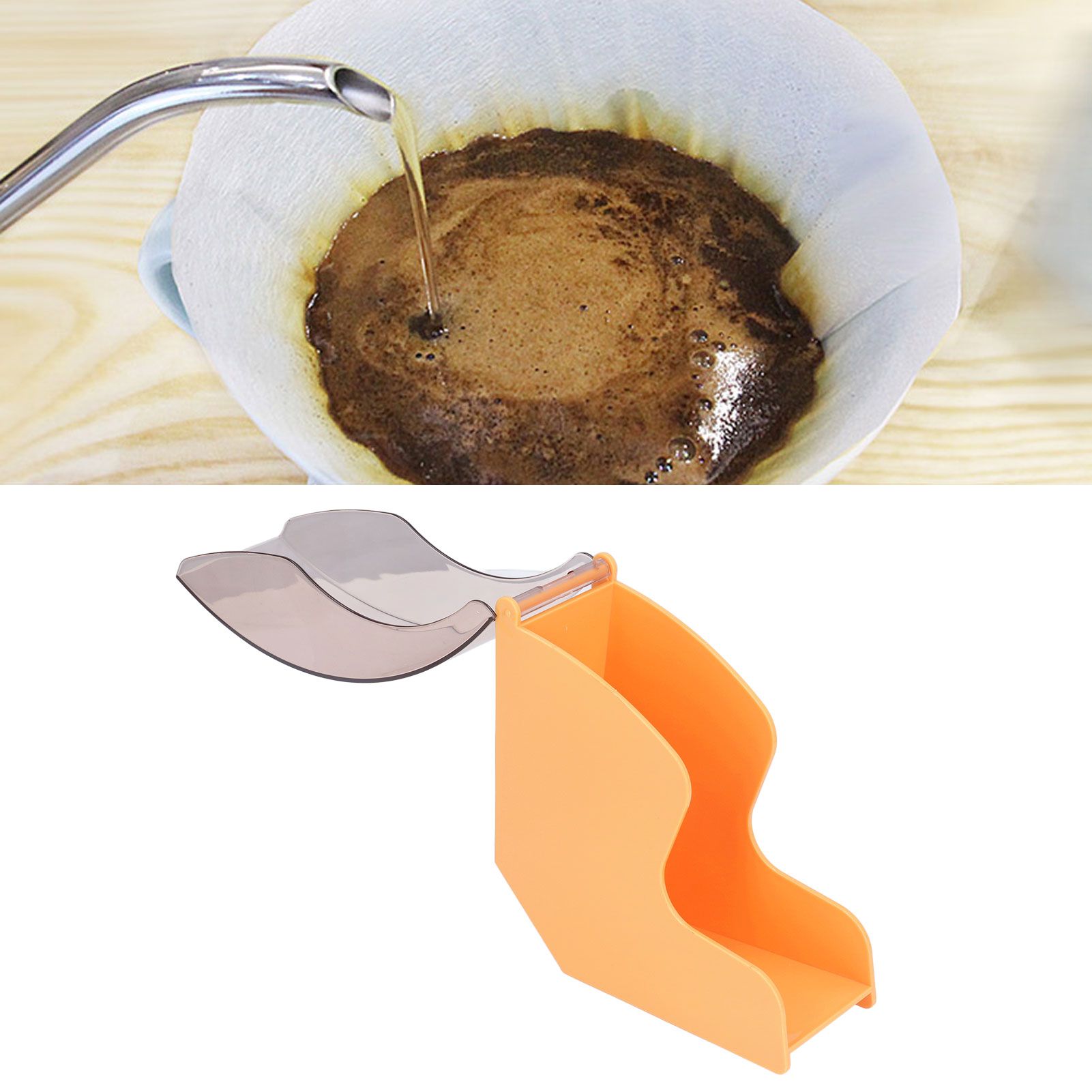Coffee Filter Holder Coffee Paper Storage Rack with Dustproof Cover Coffee view 11
