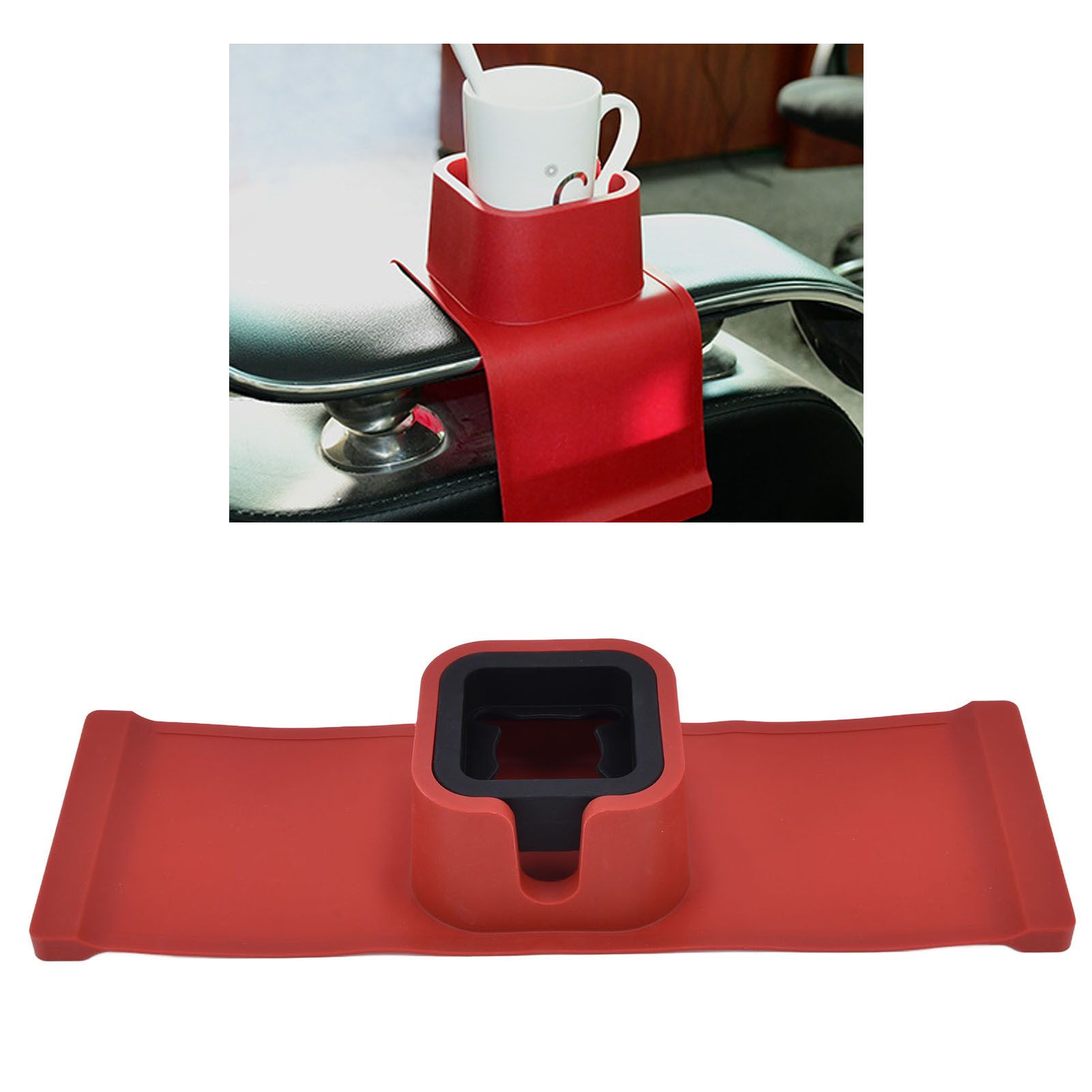 Couch Cup Holder Spill Proof Ergonomic Sofa Drink Holder Tray with Adjustable view 11
