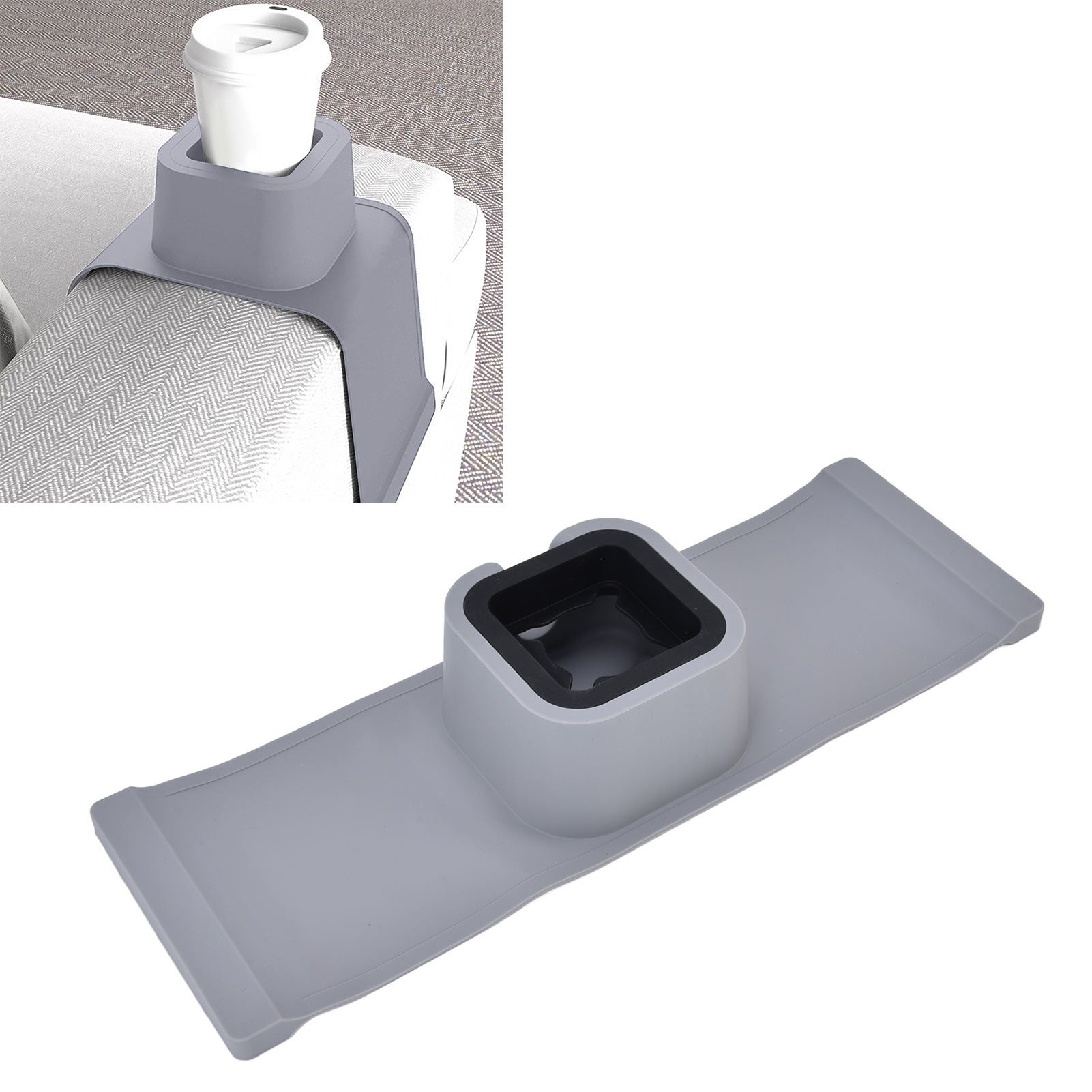 Cup Holder Couch Arm Cup Holder Sofa Arm Cup Tray Silicone Body for Living view 11