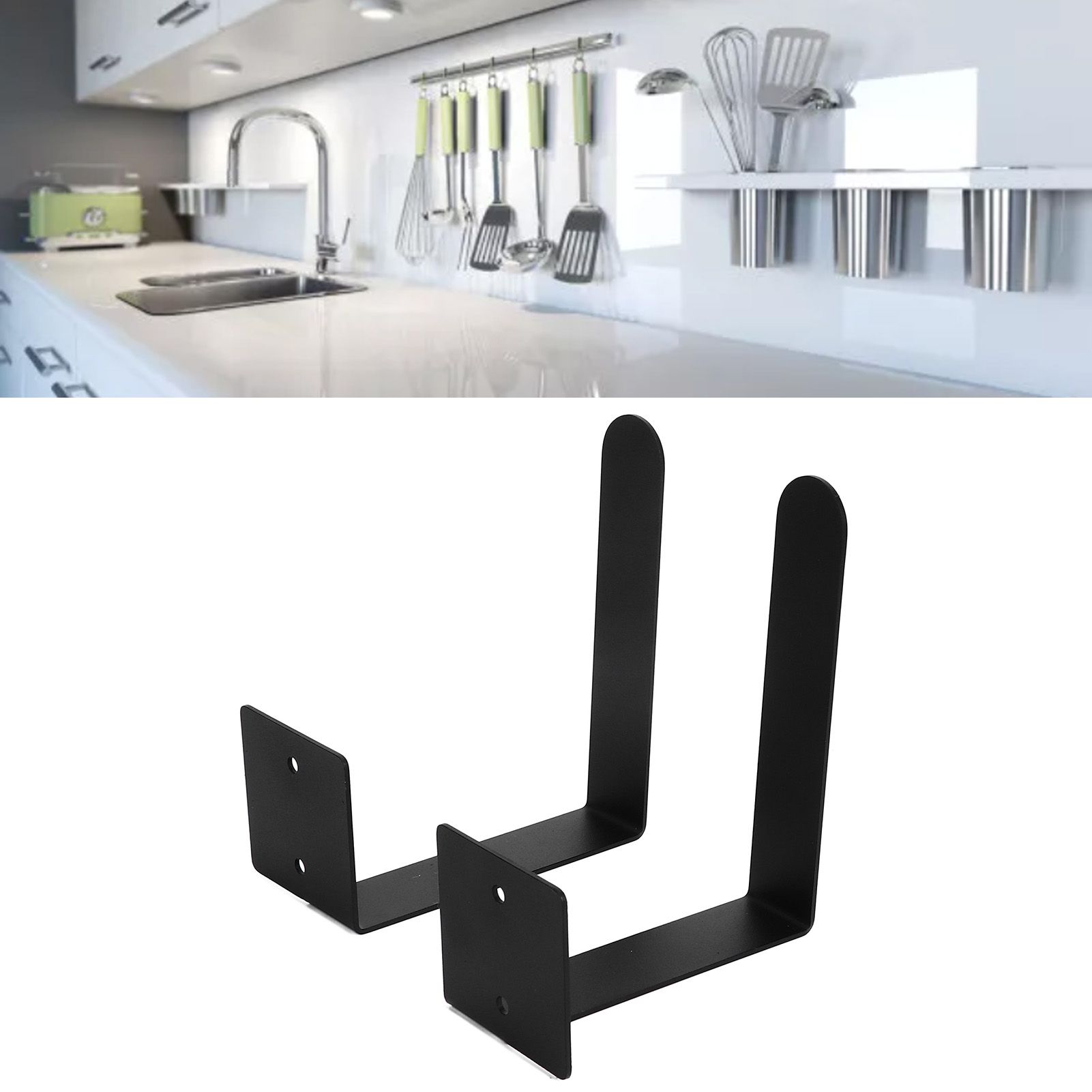 Wall Pot Lid Holder Rust Proof Hanging Cutting Board Storage Rack for Kitchen view 11