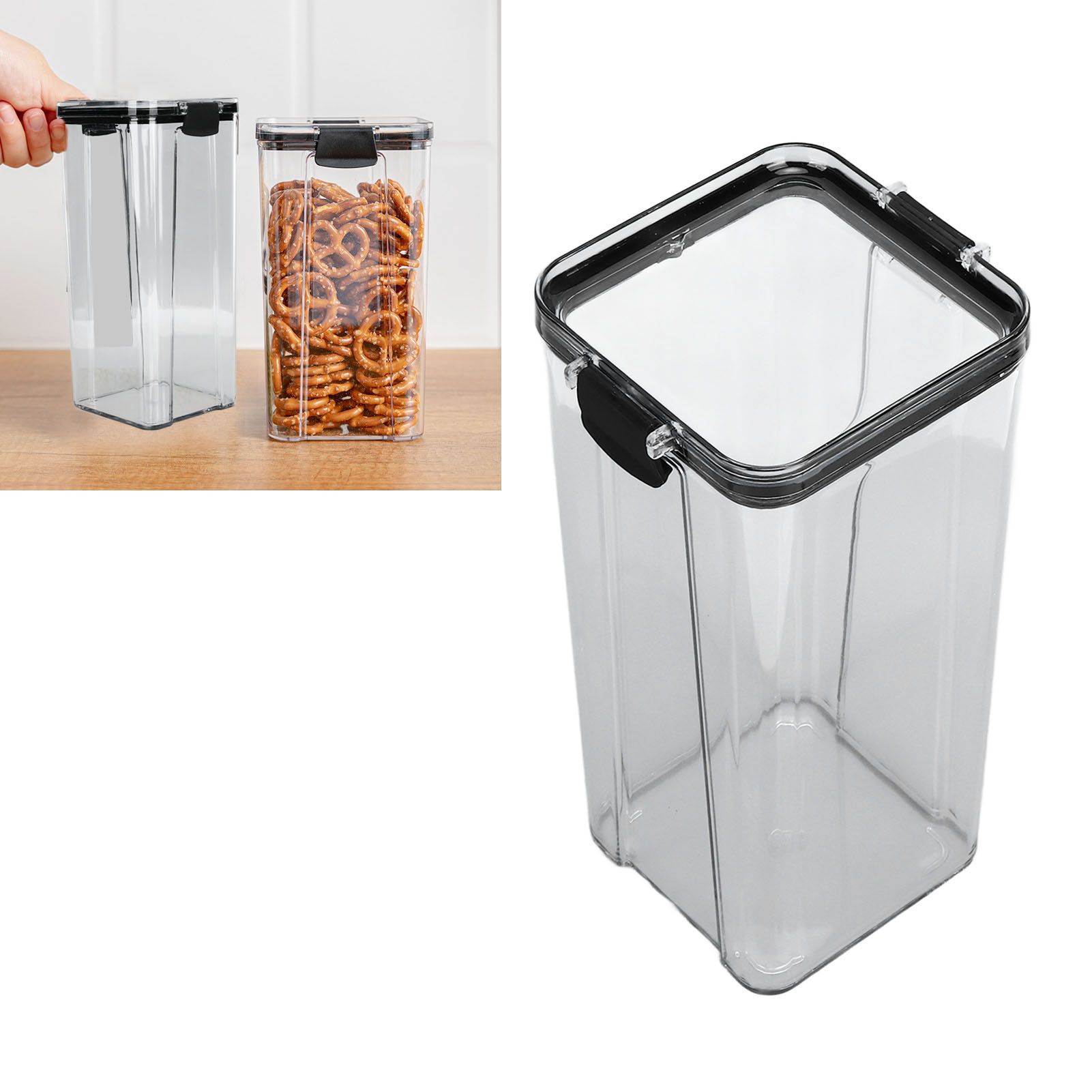 Kitchen Storage Box Clear Food Grade BPA Free Food Storage Containers for view 11