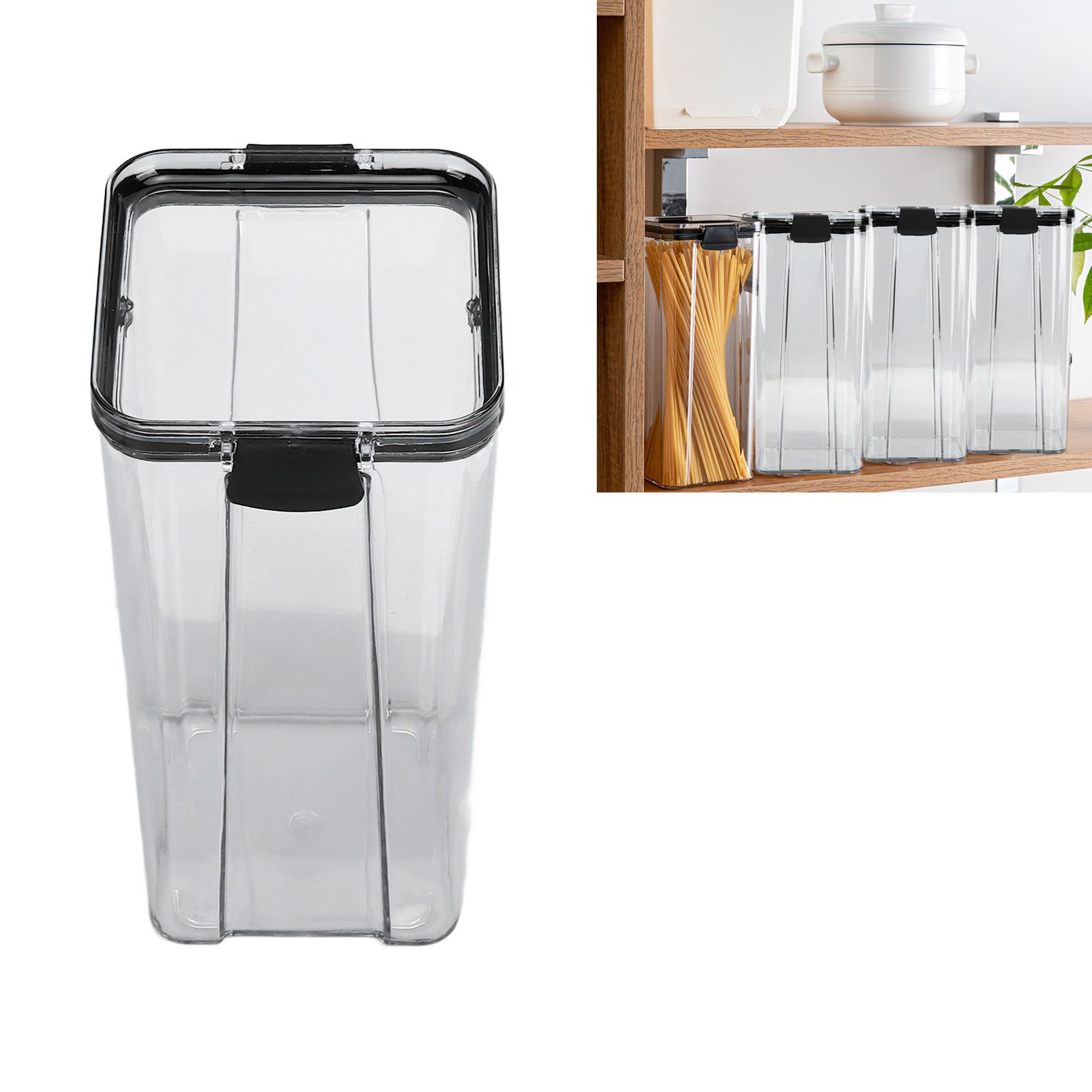 Kitchen Storage Box Clear Food Grade BPA Free Food Storage Containers for view 12