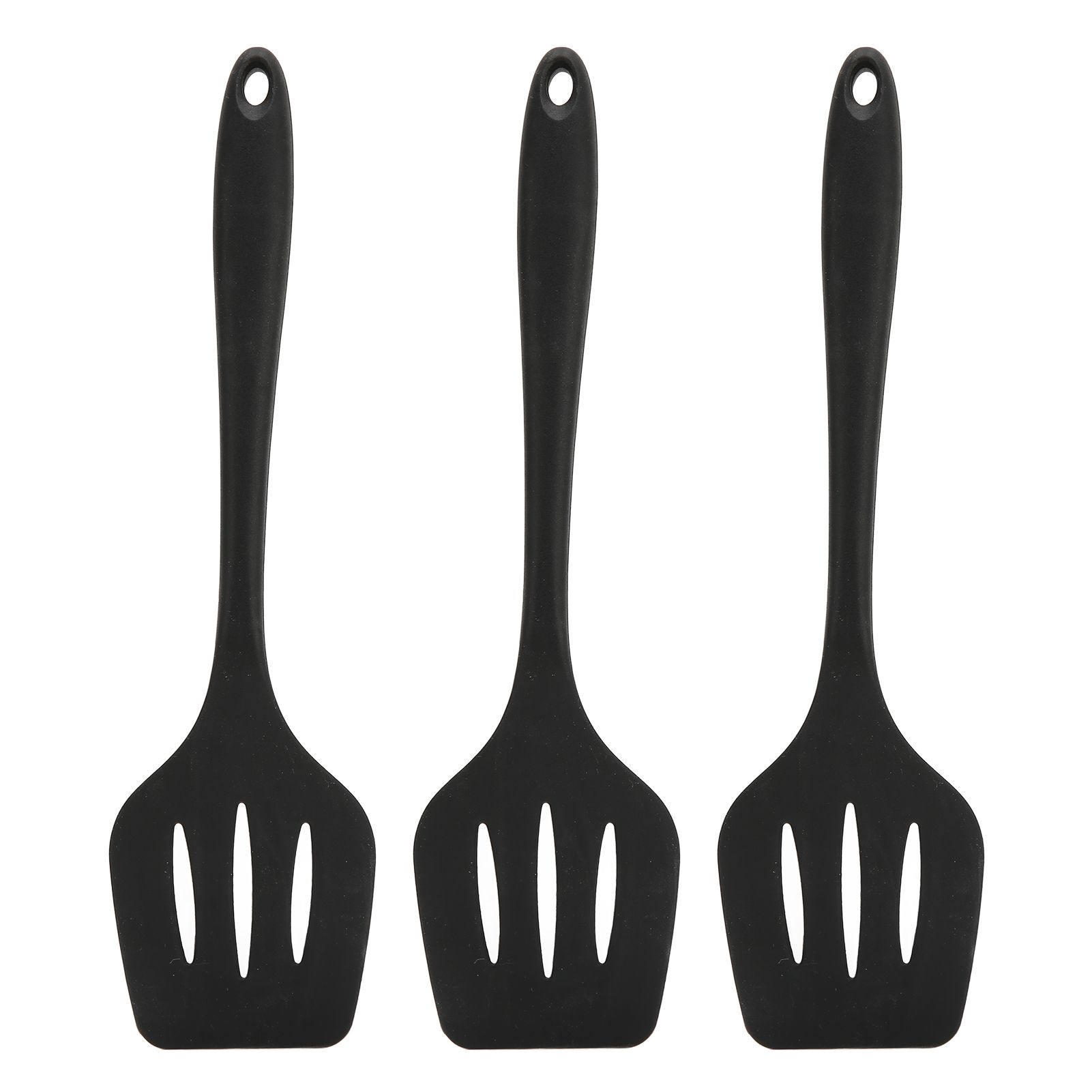 3Pcs Silicone Spatula Easy Cleaning Odorless Food Grade Silicone Slotted