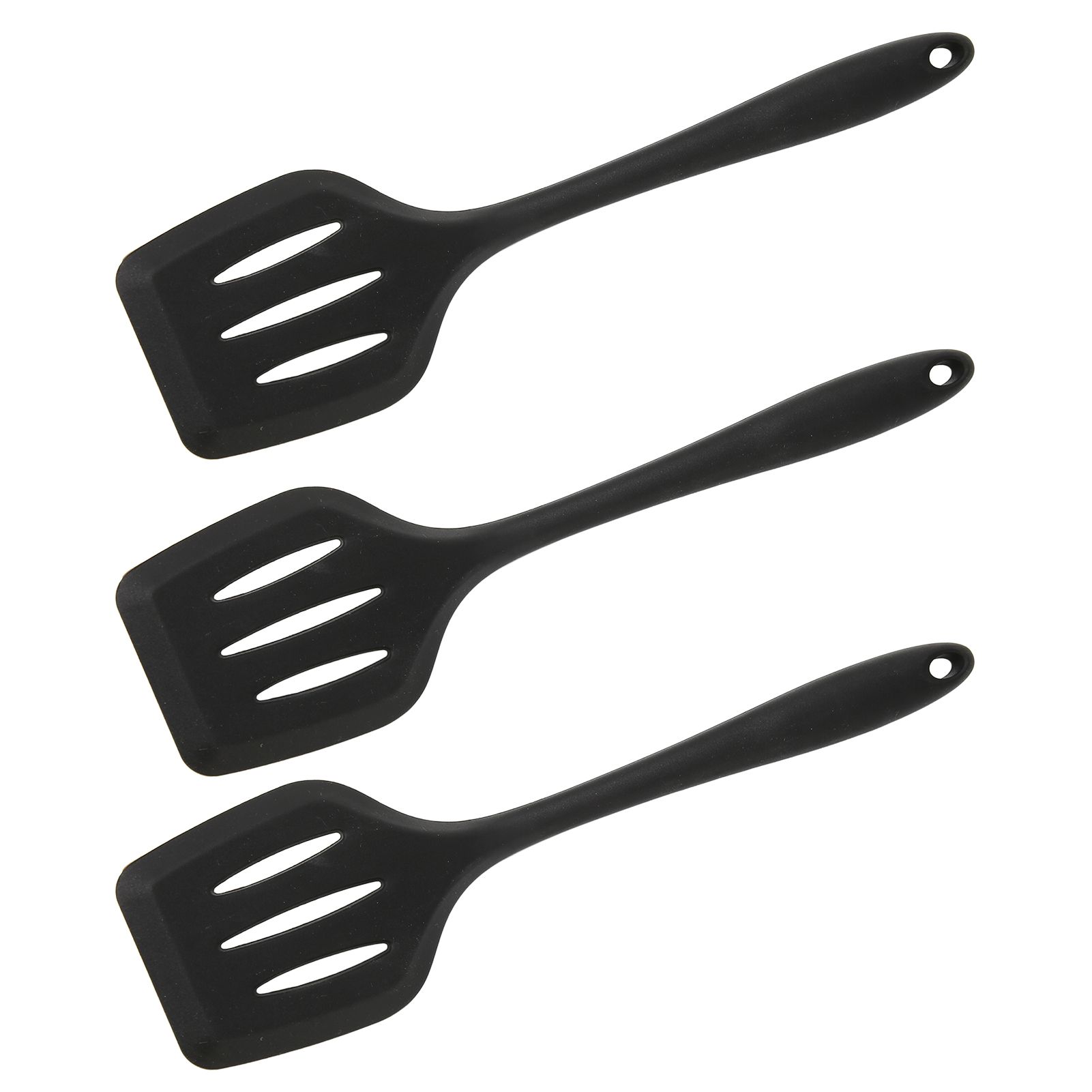 3Pcs Silicone Spatula Easy Cleaning Odorless Food Grade Silicone Slotted view 2