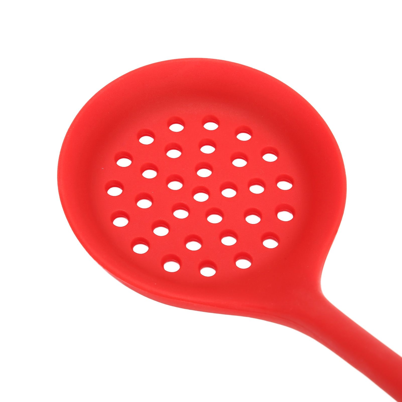 2Pcs Silicone Slotted Spoon Multifunction Soft Food Grade Silicone High view 14