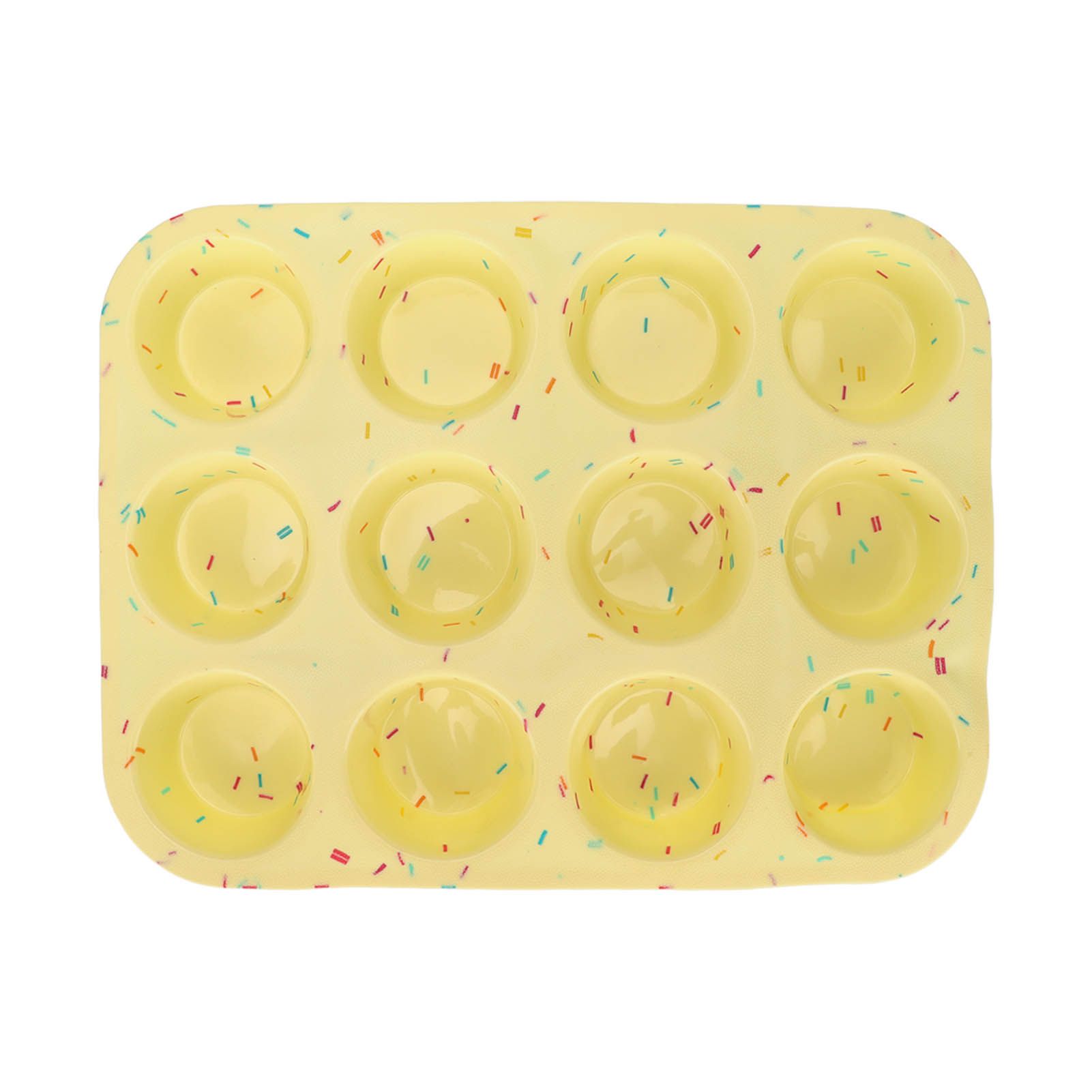 Silicone Baking Mold 12 Compartments Multipurpose Round Easter Egg Silicone
