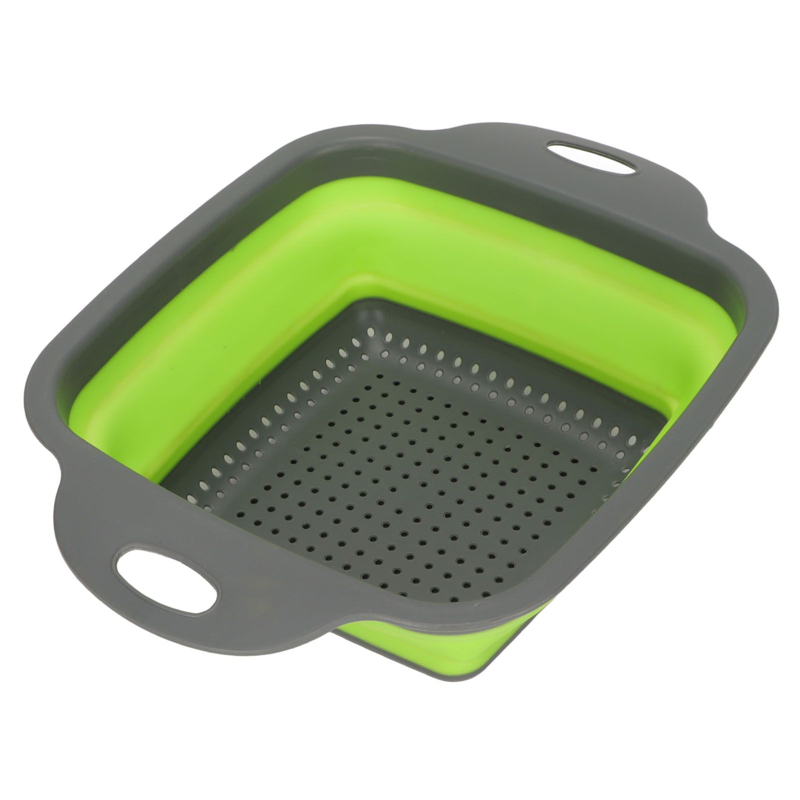 Folding Drain Basket Foldable Durable PP TPR Strong Bearing Draining Hole