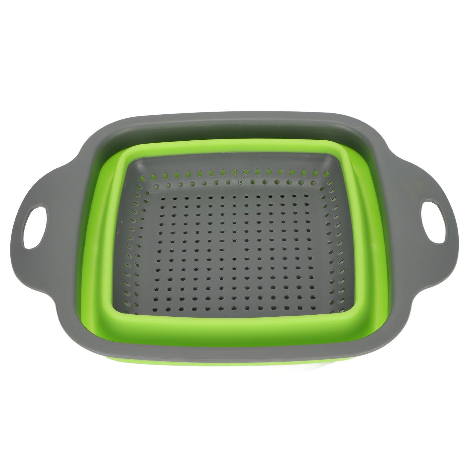 Folding Drain Basket Foldable Durable PP TPR Strong Bearing Draining Hole view 2