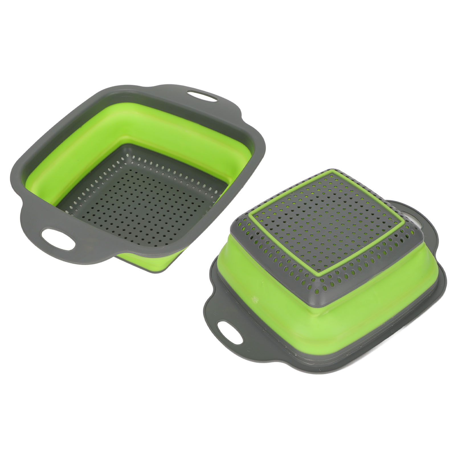 Folding Drain Basket Foldable Durable PP TPR Strong Bearing Draining Hole view 7