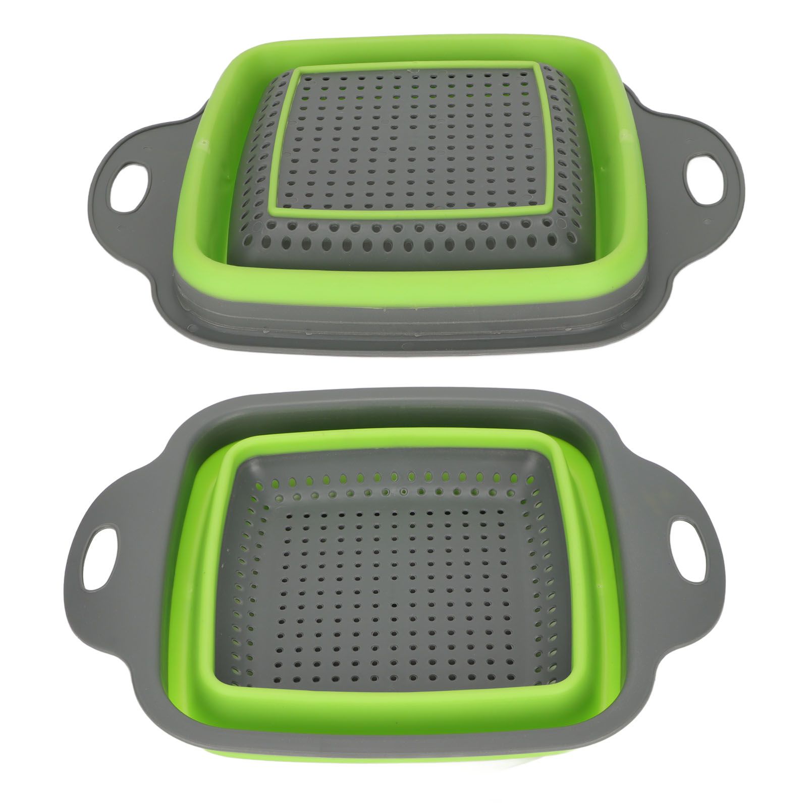 Folding Drain Basket Foldable Durable PP TPR Strong Bearing Draining Hole view 8