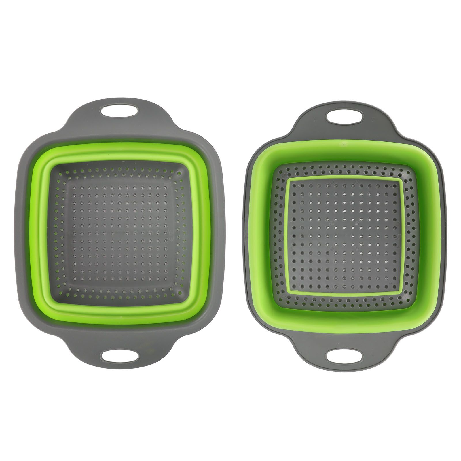 Folding Drain Basket Foldable Durable PP TPR Strong Bearing Draining Hole view 9