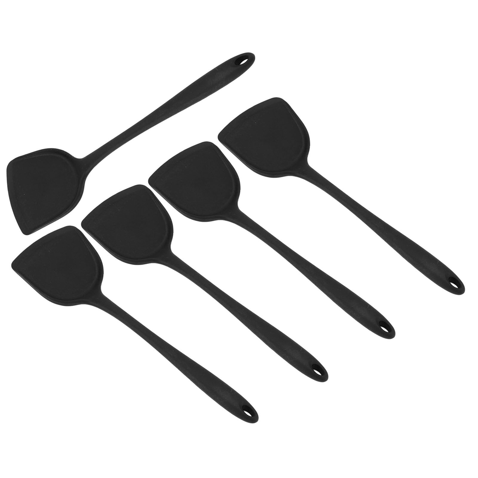 5Pcs Cooking Spatula with Hanging Hole Ergonomic Prevent Scalding Chinese view 5