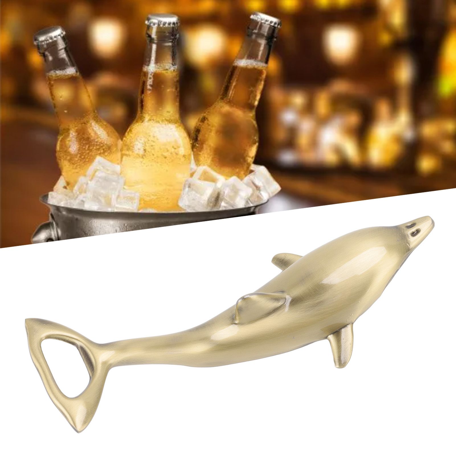 Dolphins Bottle Opener Effort Saving Cute Appearance Metal Beer Opener for view 11