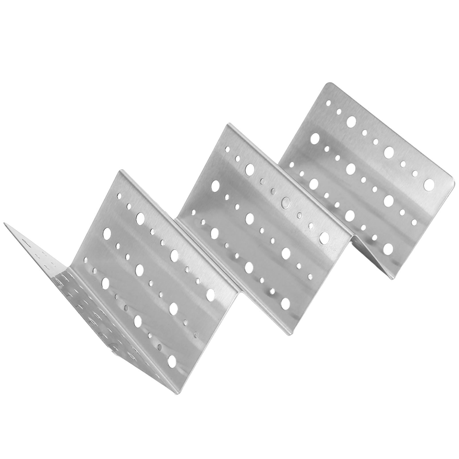 Taco Holder Round Holes Stainless Steel Taco Holder Stand Dishwasher Oven and view 2