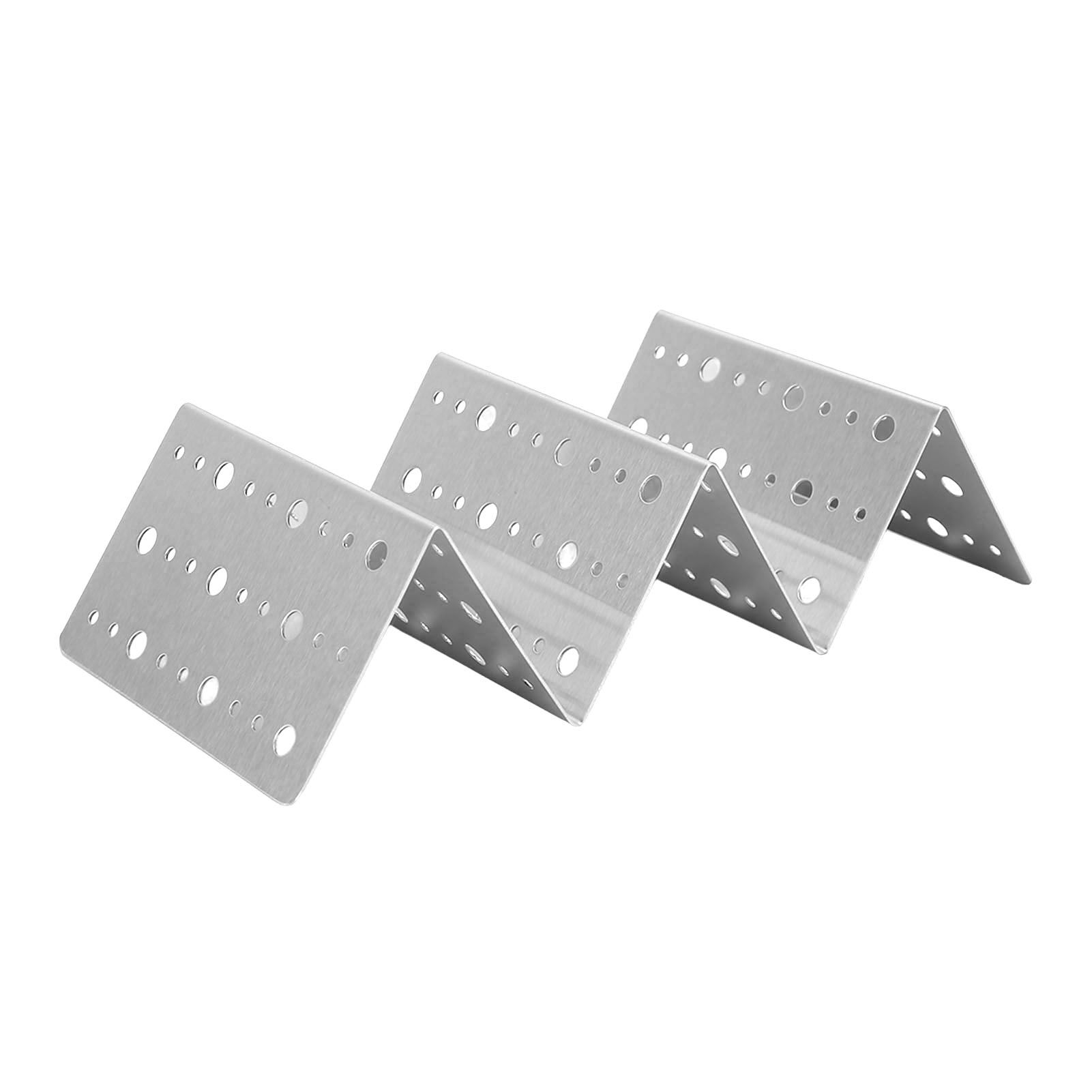 Taco Holder Round Holes Stainless Steel Taco Holder Stand Dishwasher Oven and view 3