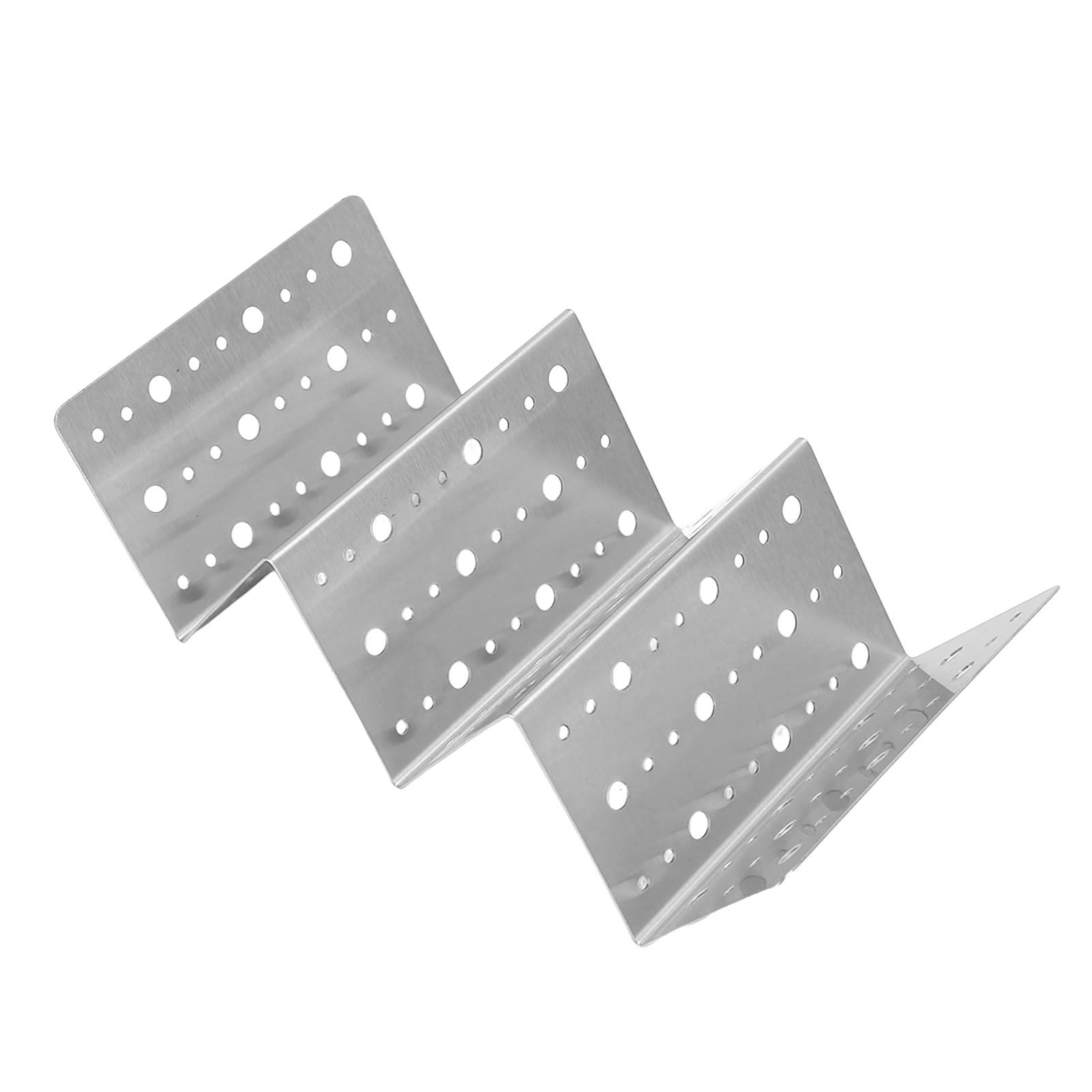 Taco Holder Round Holes Stainless Steel Taco Holder Stand Dishwasher Oven and view 4