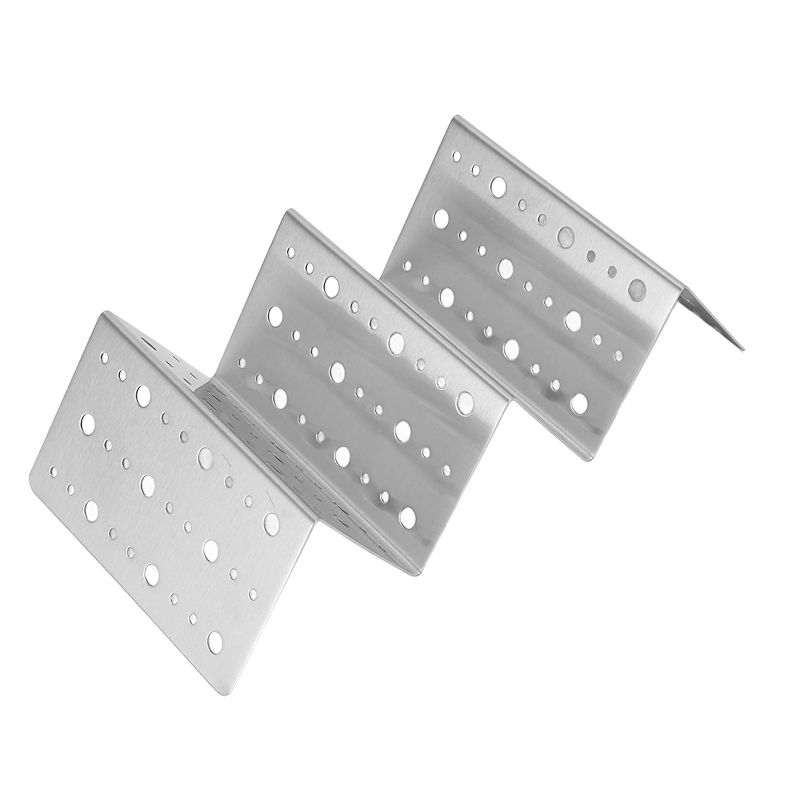 Taco Holder Round Holes Stainless Steel Taco Holder Stand Dishwasher Oven and view 7