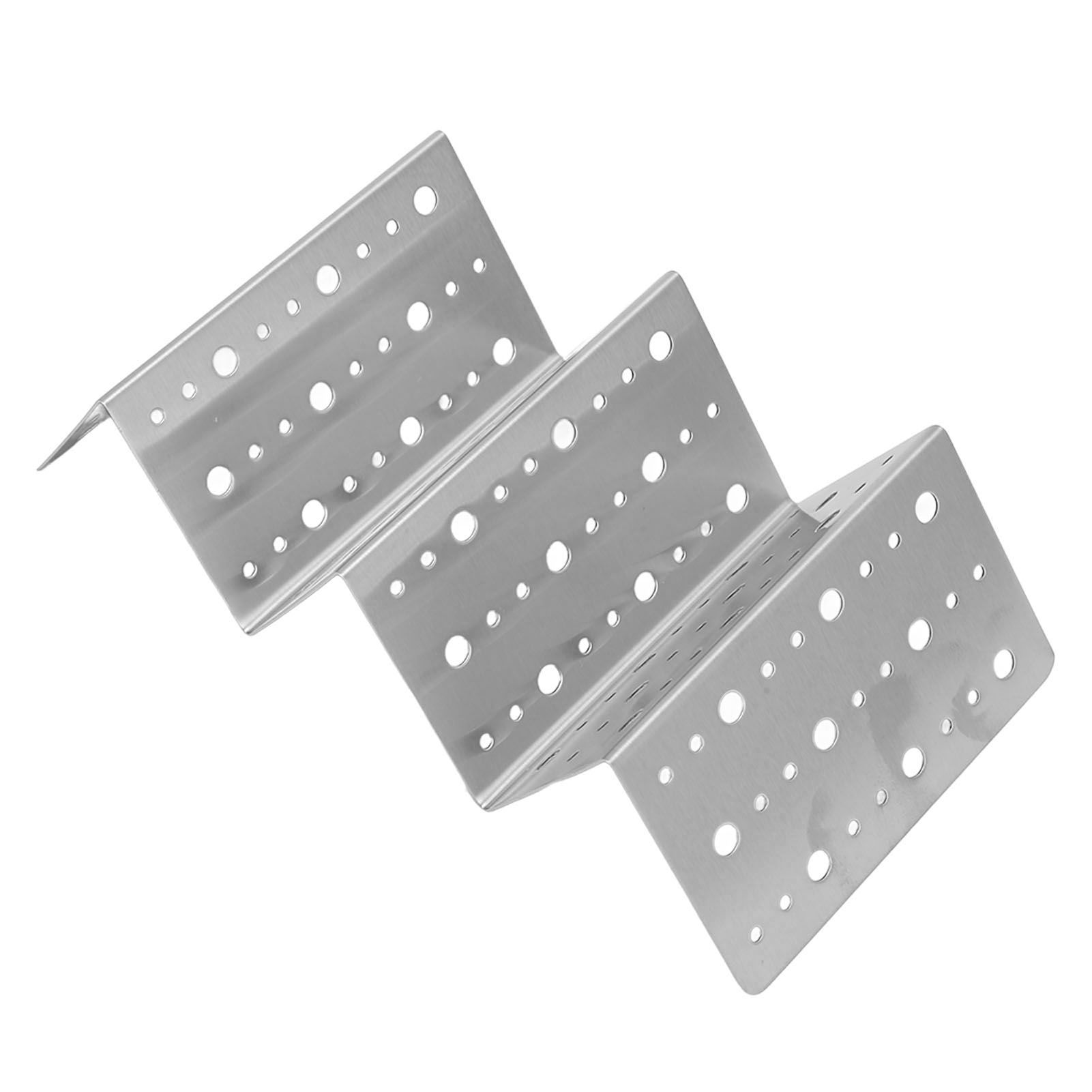 Taco Holder Round Holes Stainless Steel Taco Holder Stand Dishwasher Oven and view 9