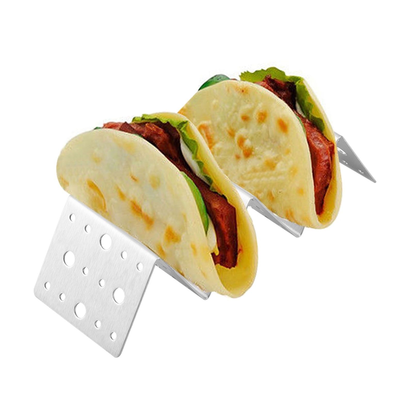 Taco Holder Round Holes Stainless Steel Taco Holder Stand Dishwasher Oven and view 12