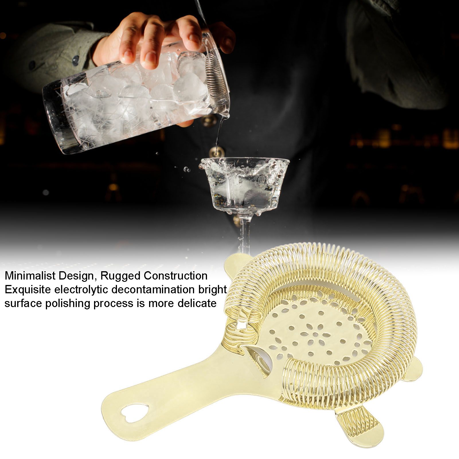 Cocktail Strainer Wintersweet Type Stainless Steel Bar Strainer Bartender Ice view 15