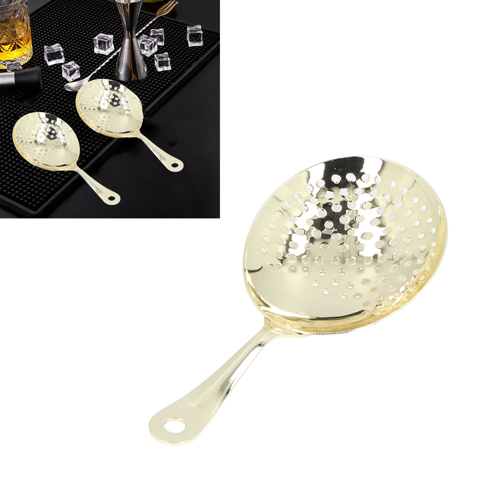 Cocktail Strainer Professional Stainless Steel Shell Cocktail Strainer for Bar view 11