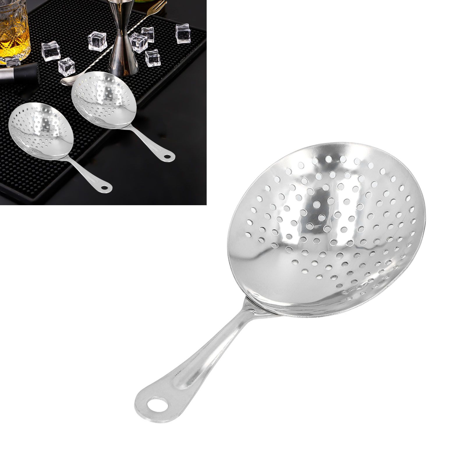 Cocktail Strainer Professional Stainless Steel Shell Cocktail Strainer for Bar view 11