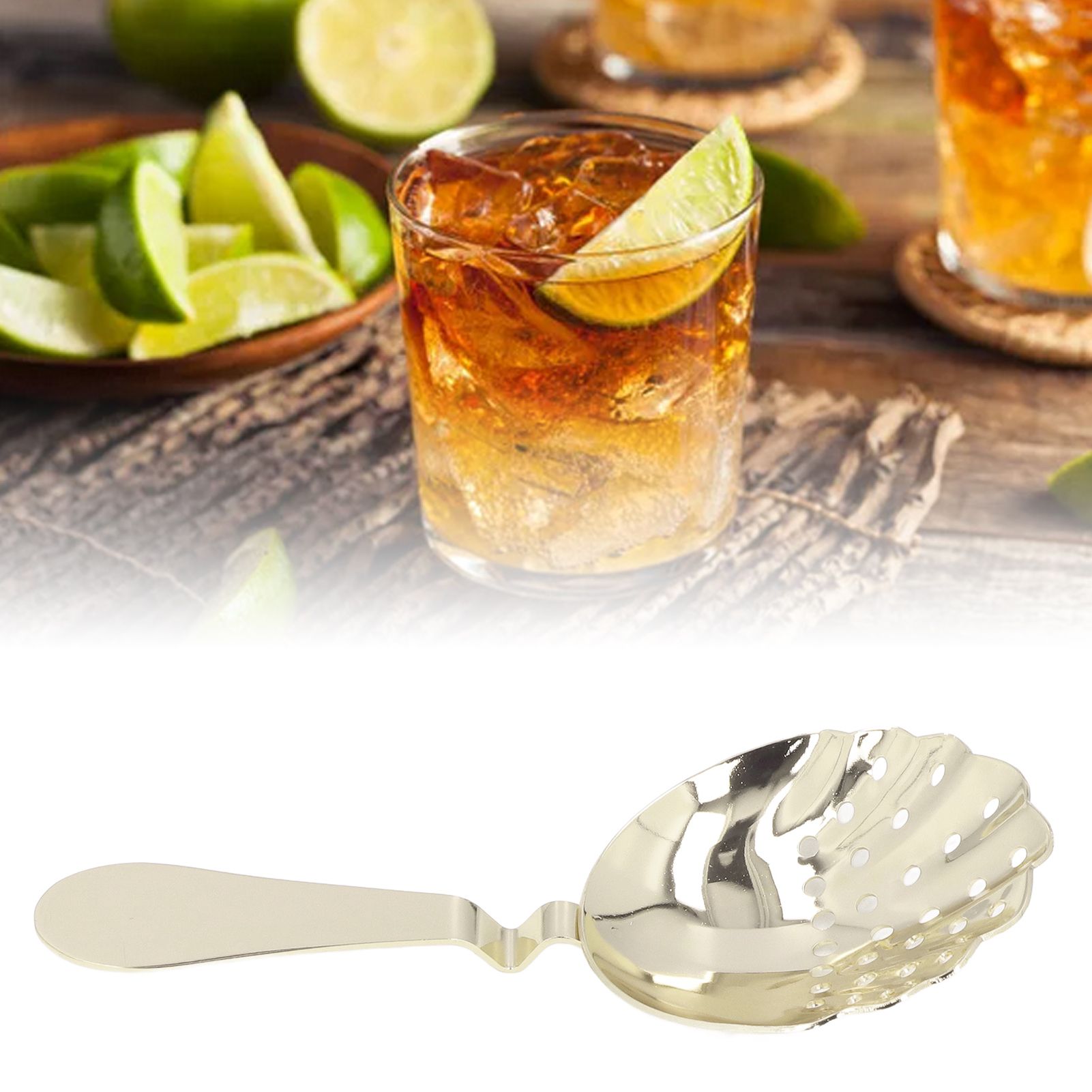 Cocktail Strainer Anti Rust Efficient Filtering Stainless Steel Strainer Bar view 11