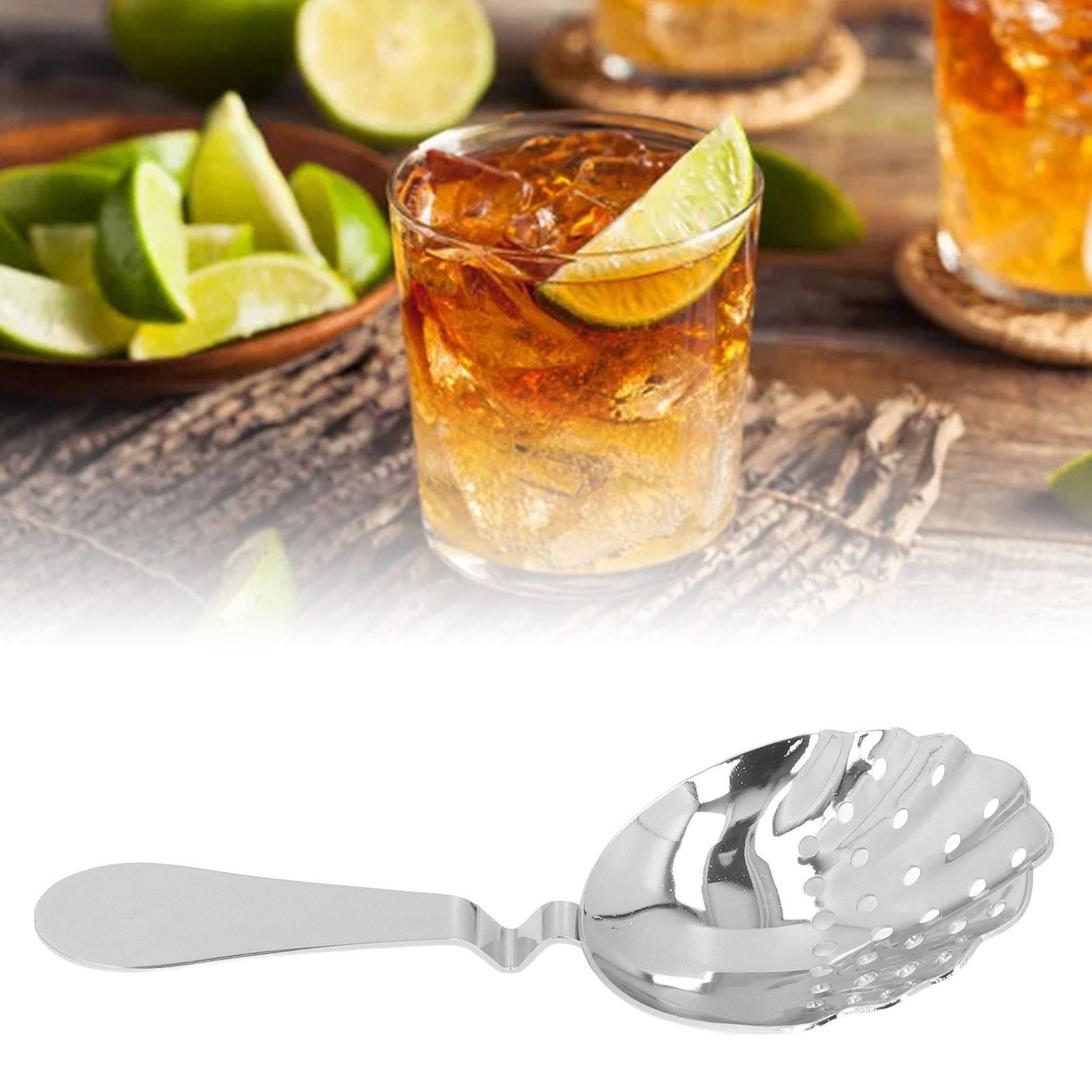 Cocktail Strainer Anti Rust Efficient Filtering Stainless Steel Strainer Bar view 11